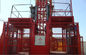 CE / ISO Certified Red Passenger Hoist Elevator 1000kg SC100 / 100 Cage Style